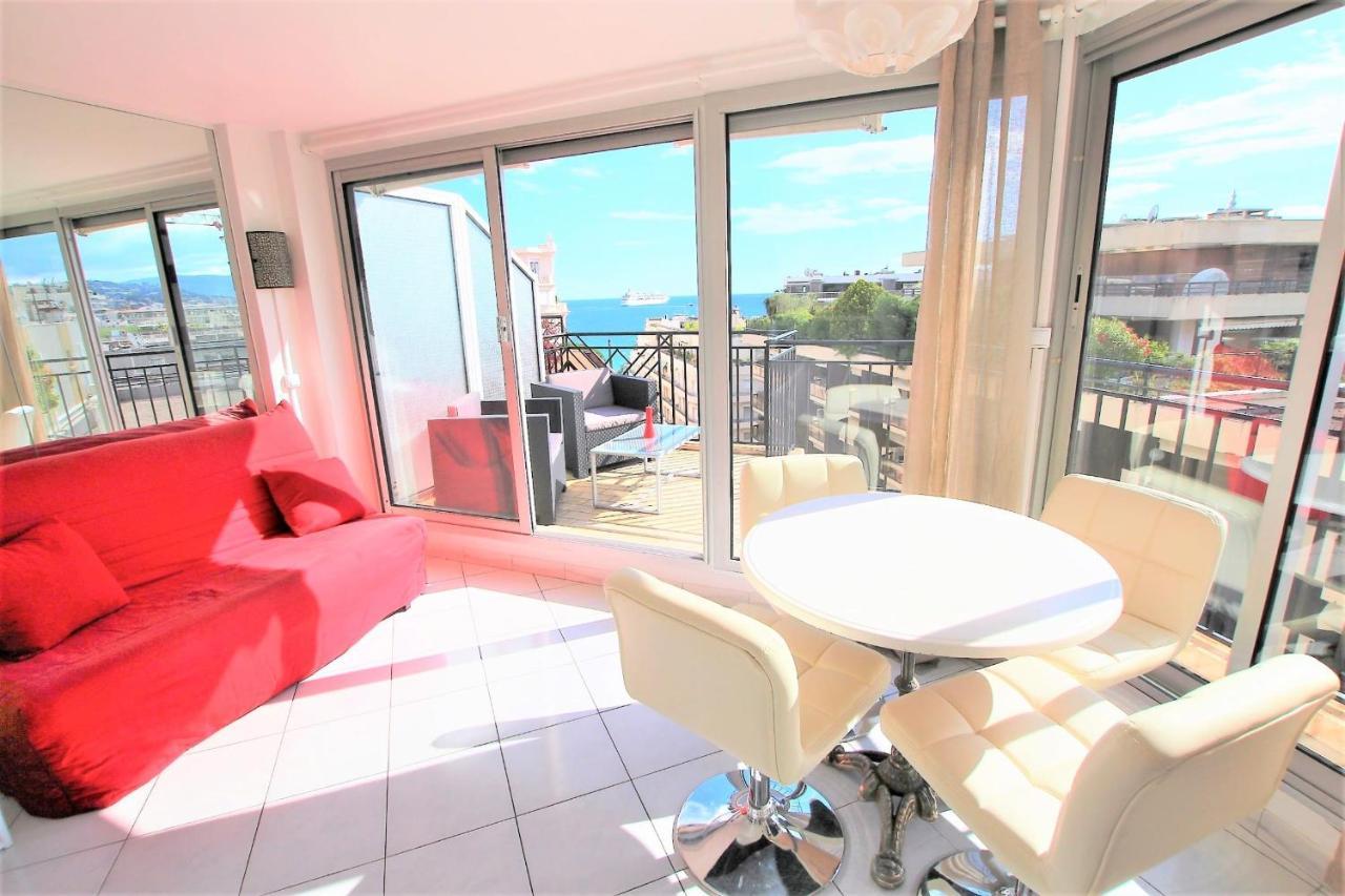 Nice Apartment Last Floor With Terrace And Clear View On The Sea Cannes Exteriör bild